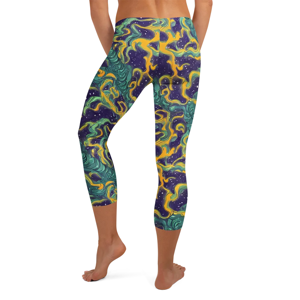 Viridian Eclipse on Capri Leggings — Back