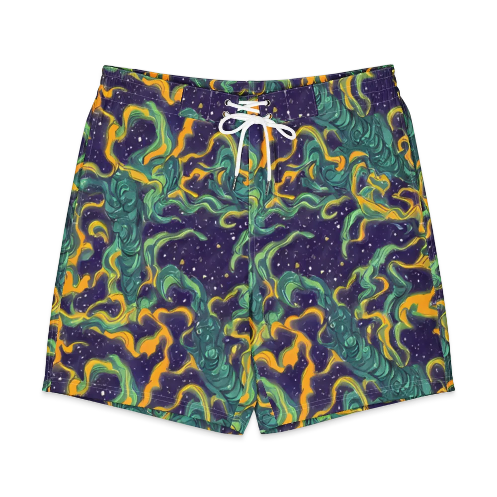Viridian Eclipse on Men's Board Shorts — Front