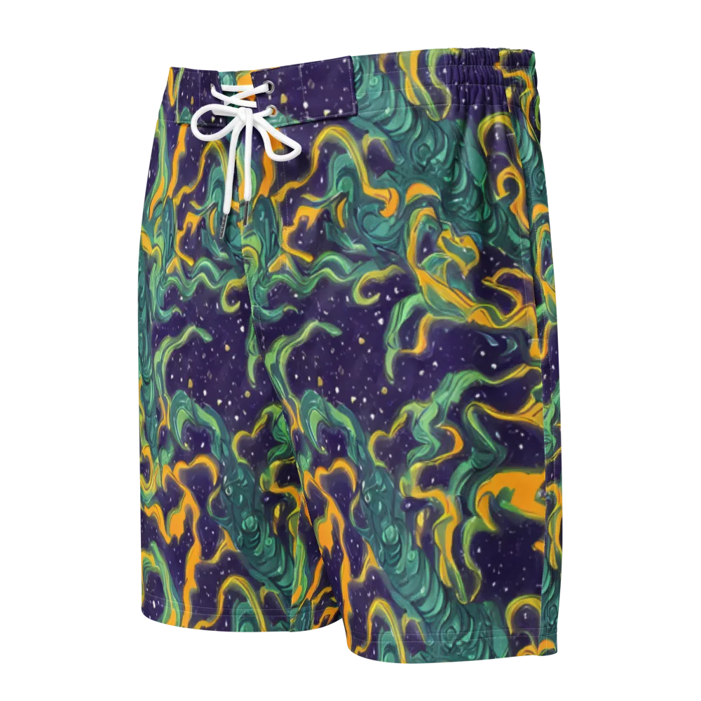 Viridian Eclipse on Men's Board Shorts — Front