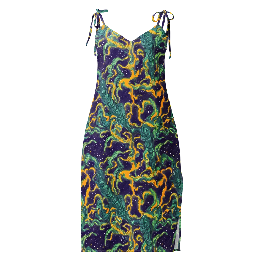 Viridian Eclipse on Slip Dress — Front