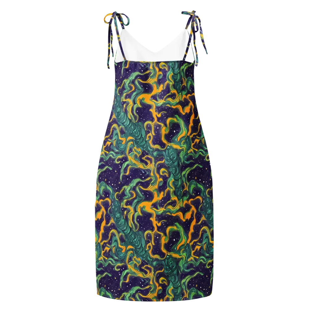 Viridian Eclipse on Slip Dress — Back