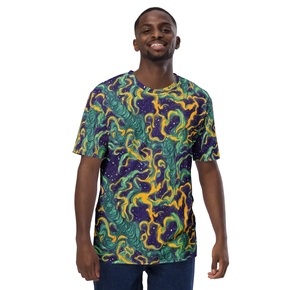 Viridian Eclipse on Men's Crew Neck T-Shirt — Front