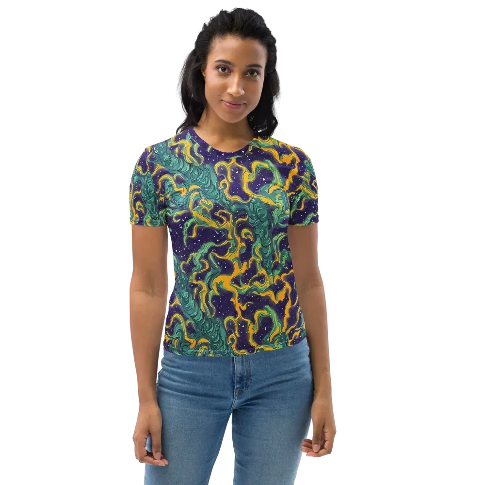 Viridian Eclipse on Women's Crew Neck T-Shirt — Front