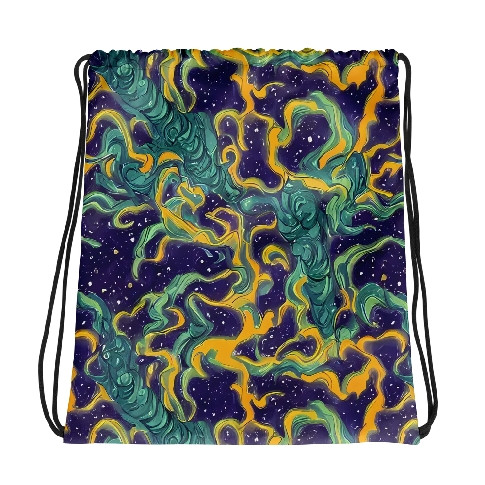 Viridian Eclipse on Drawstring Bag — Photo