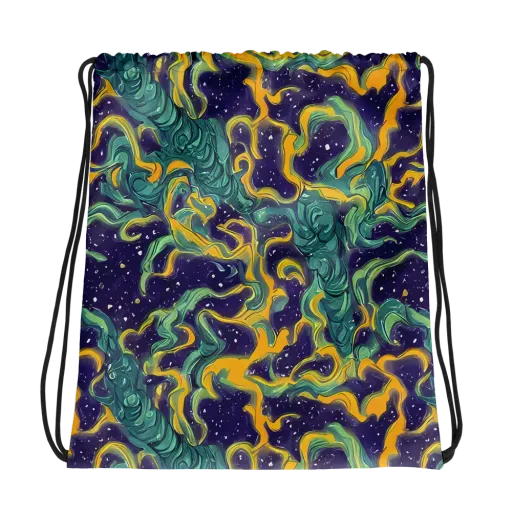 Viridian Eclipse on a Drawstring Bag