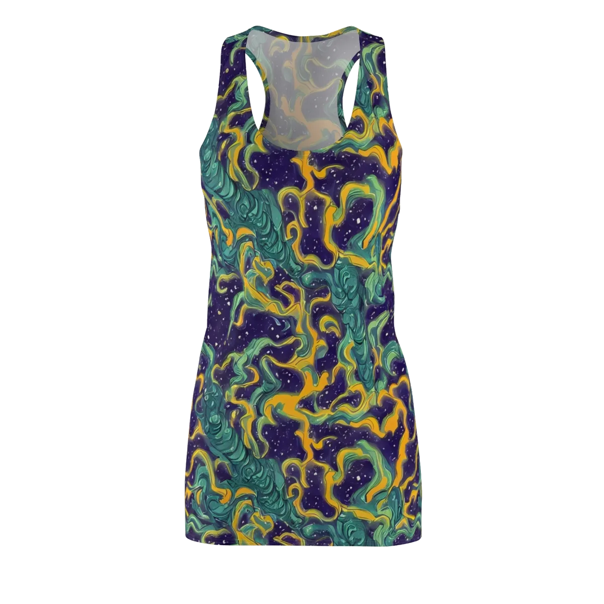 Viridian Eclipse on Racerback Dress — Front