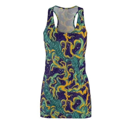 Viridian Eclipse on a Racerback Dress