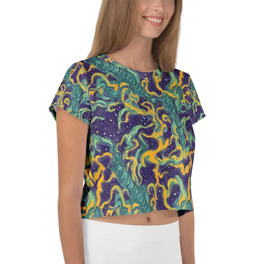 Viridian Eclipse on Crop Tee — Right