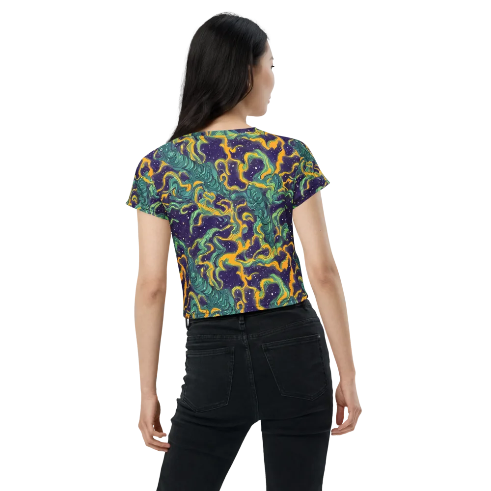 Viridian Eclipse on Crop Tee — Back