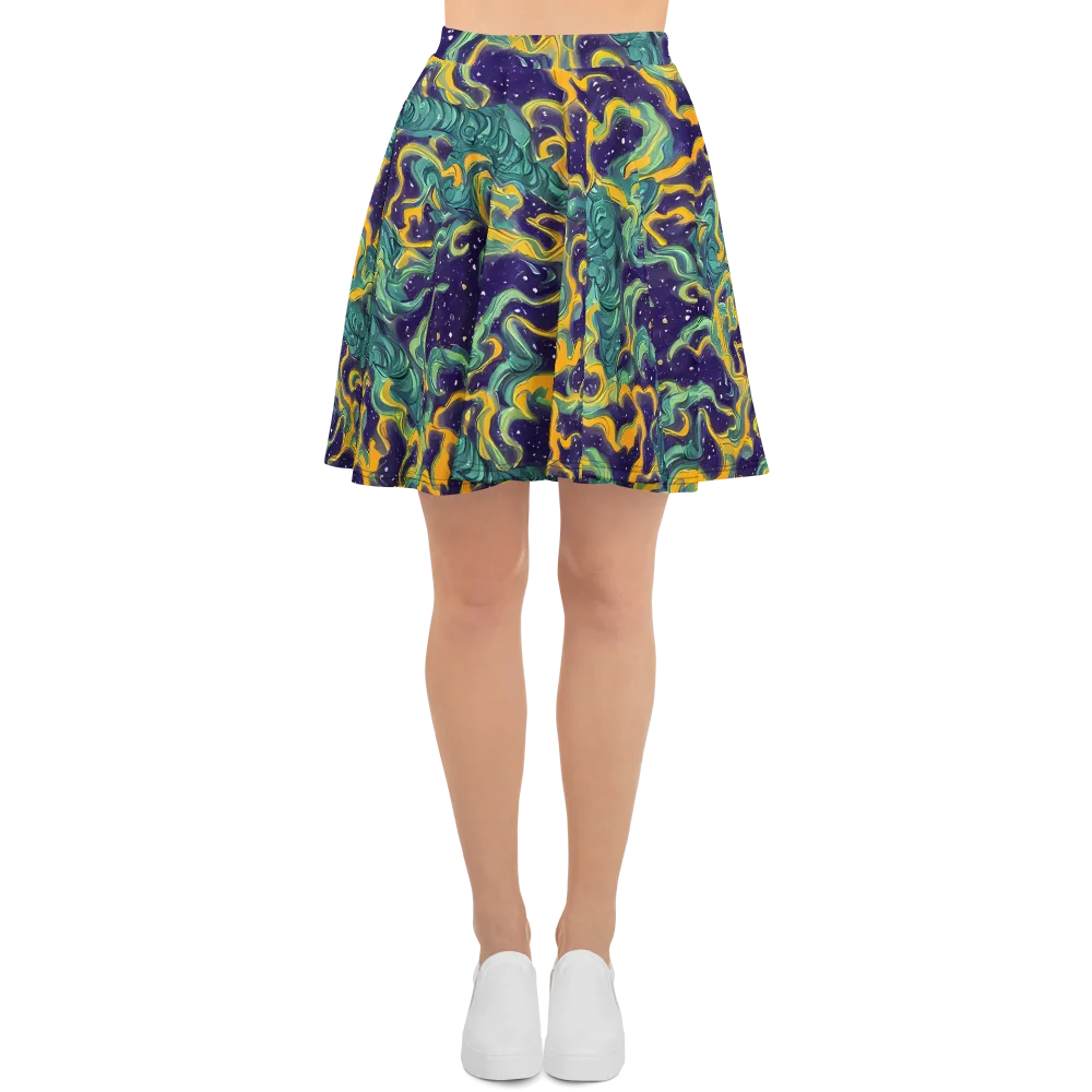 Viridian Eclipse on Skater Skirt — Front