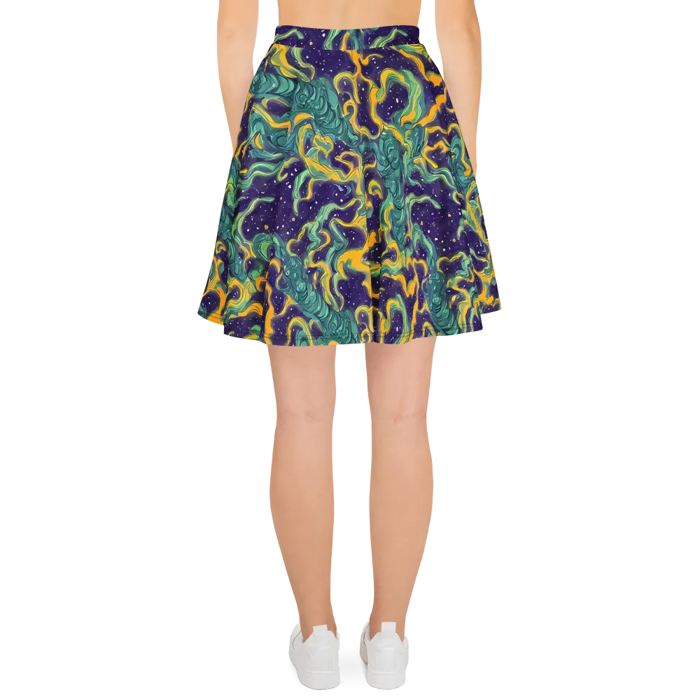 Viridian Eclipse on Skater Skirt — Back