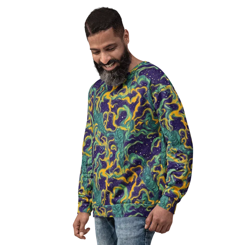 Viridian Eclipse on Sweatshirt — Left Front