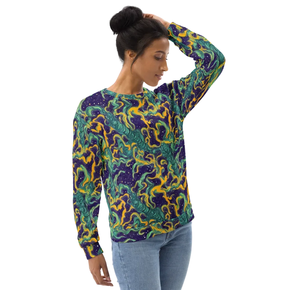 Viridian Eclipse on Sweatshirt — Right Front