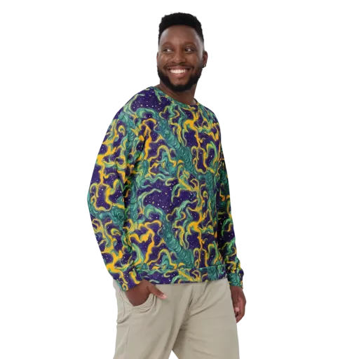 Viridian Eclipse on a Sweatshirt
