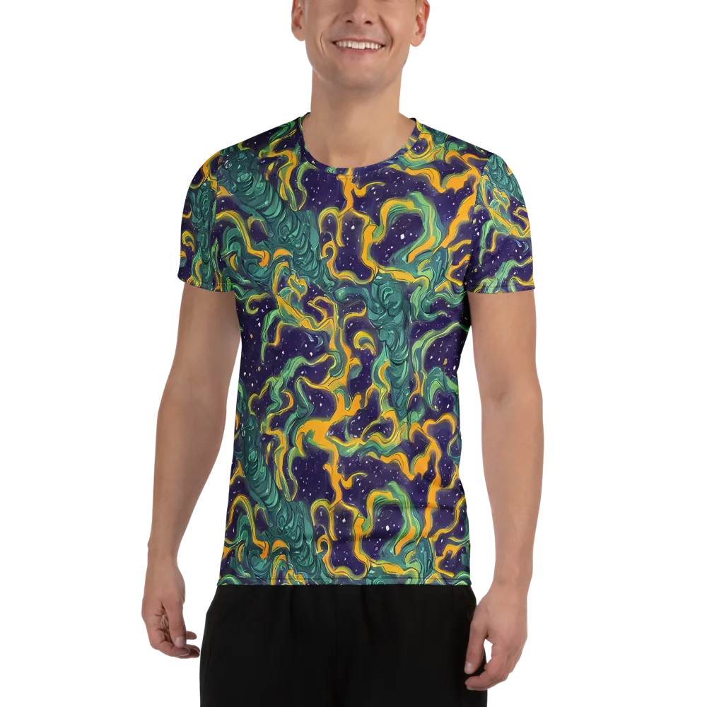 Viridian Eclipse on Men's Athletic T-Shirt — Front