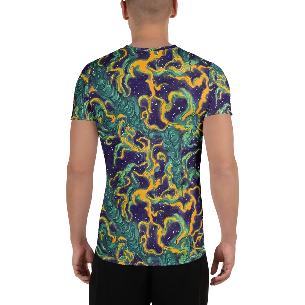 Viridian Eclipse on Men's Athletic T-Shirt — Back