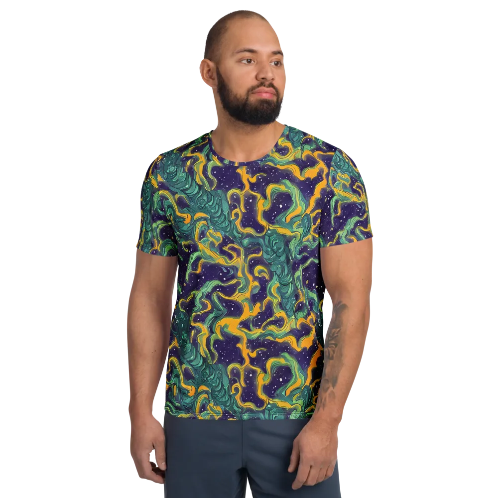 Viridian Eclipse on Men's Athletic T-Shirt — Front