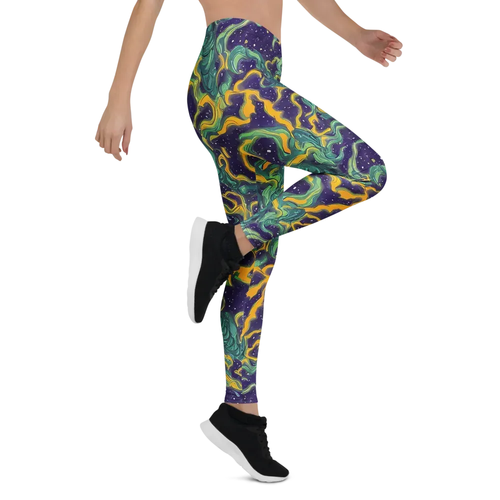 Viridian Eclipse on Leggings — Right