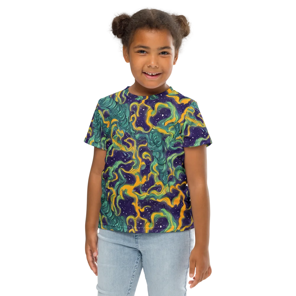 Viridian Eclipse on Kids Crew Neck T-Shirt — Front