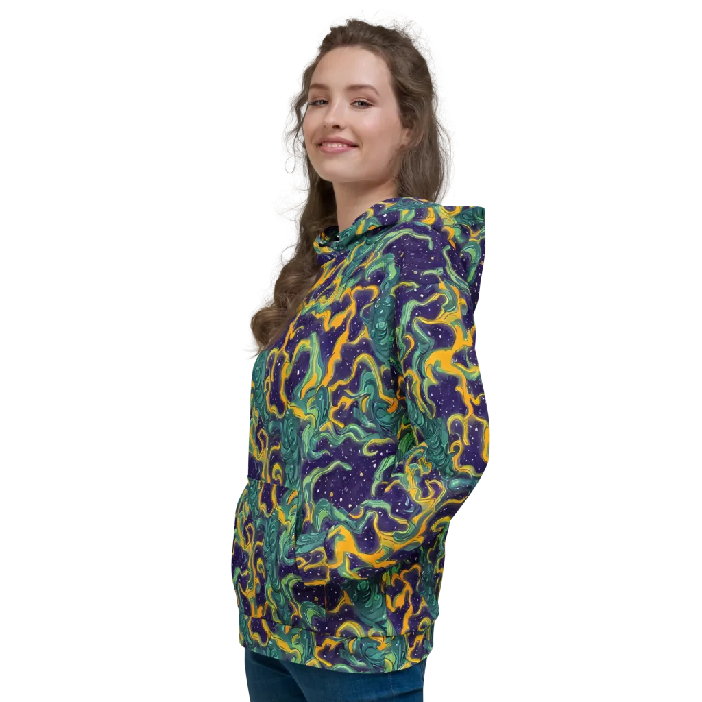 Viridian Eclipse on Hoodie — Left