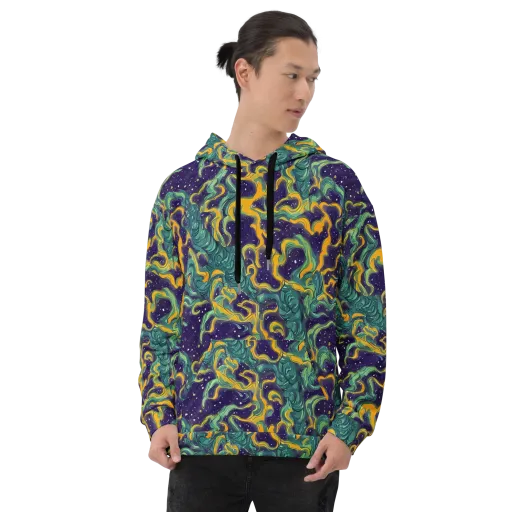 Viridian Eclipse on a Hoodie