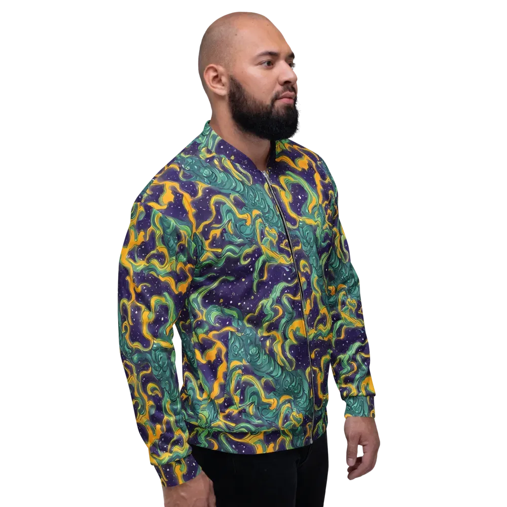 Viridian Eclipse on Bomber Jacket — Right