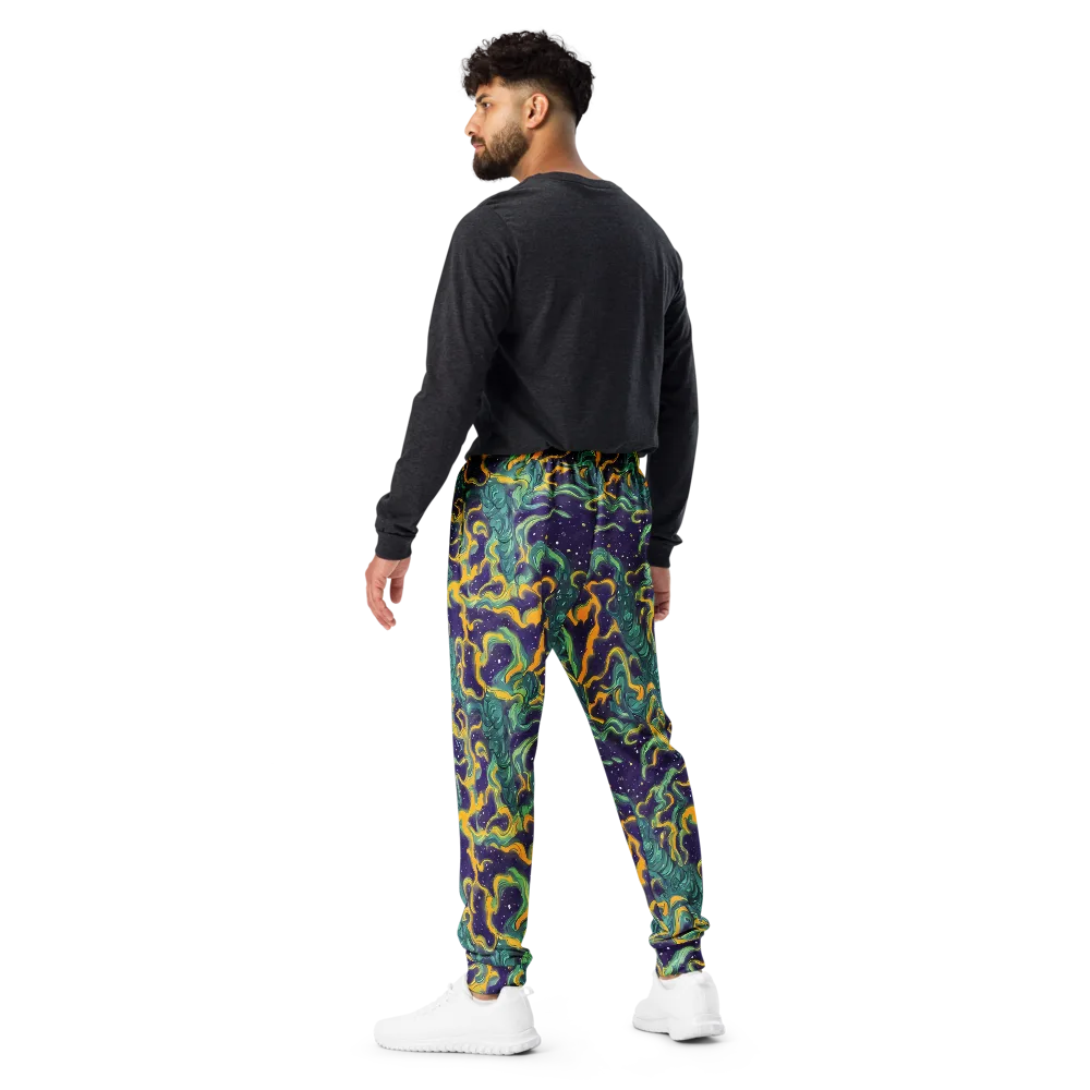 Viridian Eclipse on Men's Joggers — Back