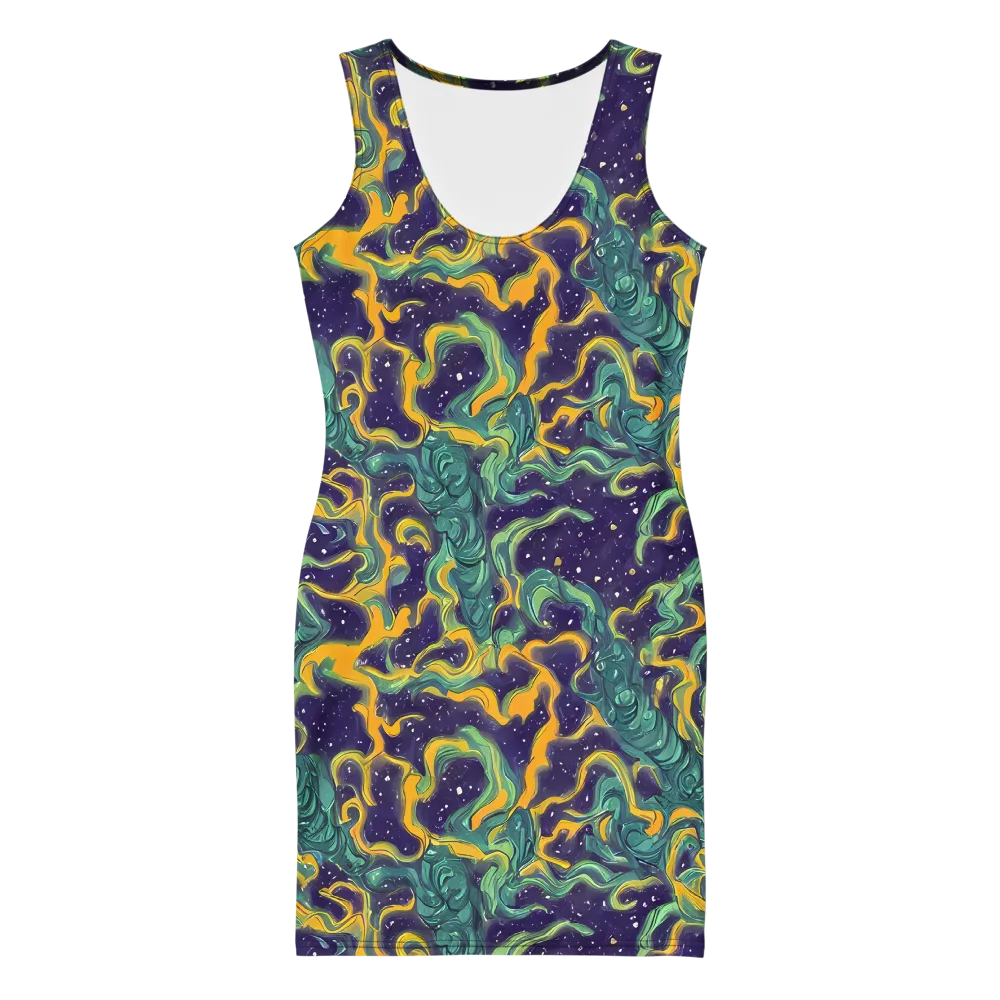 Viridian Eclipse on Bodycon Dress — Front