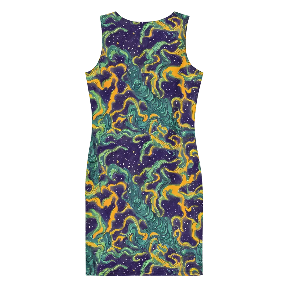 Viridian Eclipse on Bodycon Dress — Back
