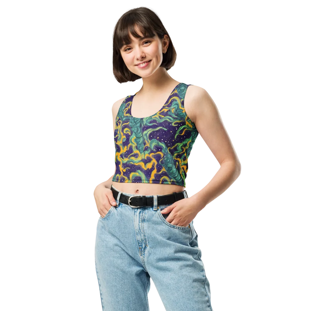 Viridian Eclipse on Crop Top — Front