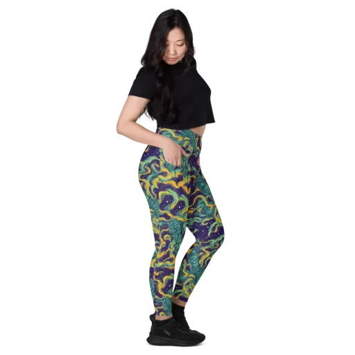 Viridian Eclipse on a Leggings with Pockets