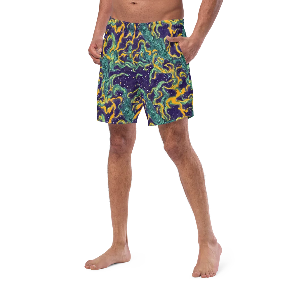 Viridian Eclipse on Swim Trunks — Left Front
