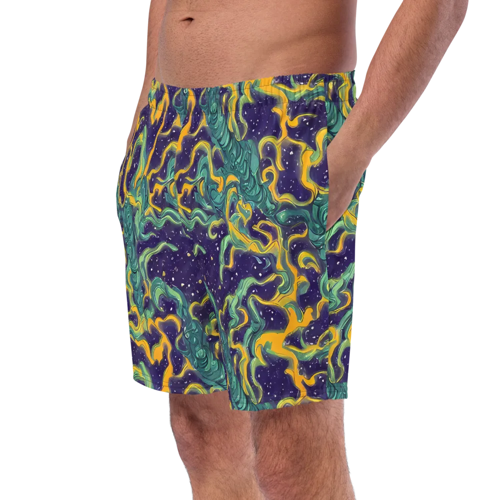 Viridian Eclipse on Swim Trunks — Left Front