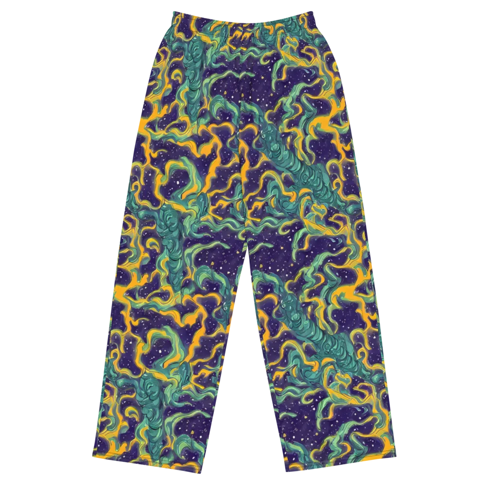Viridian Eclipse on Wide-Leg Pants — Front