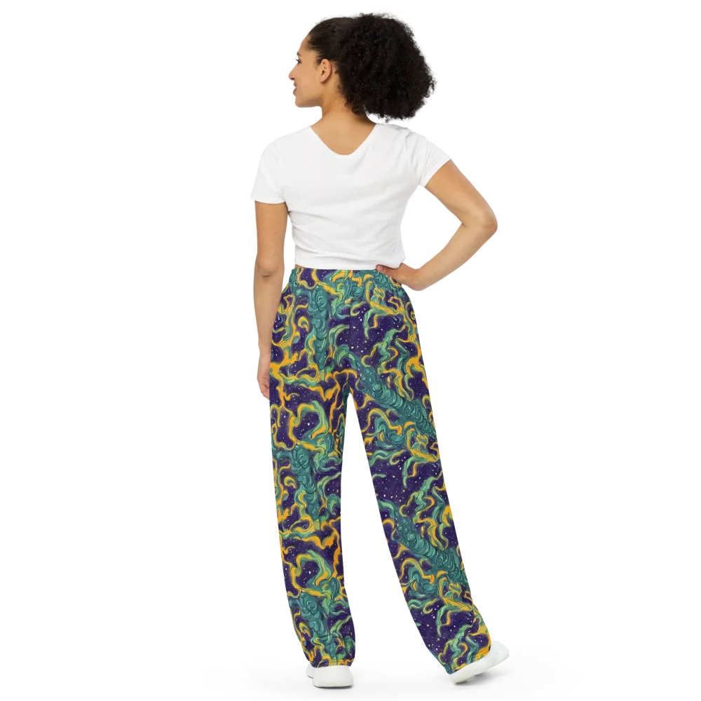 Viridian Eclipse on Wide-Leg Pants — Back