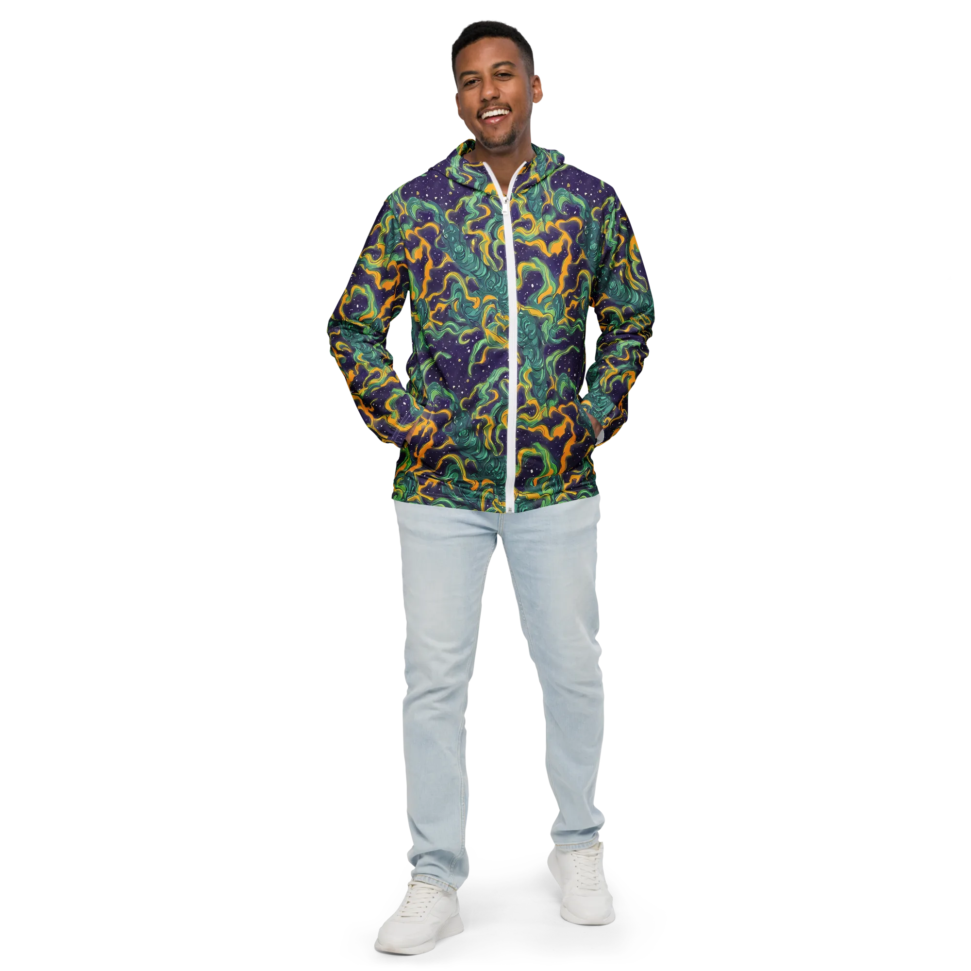Viridian Eclipse on Men's Windbreaker — Front