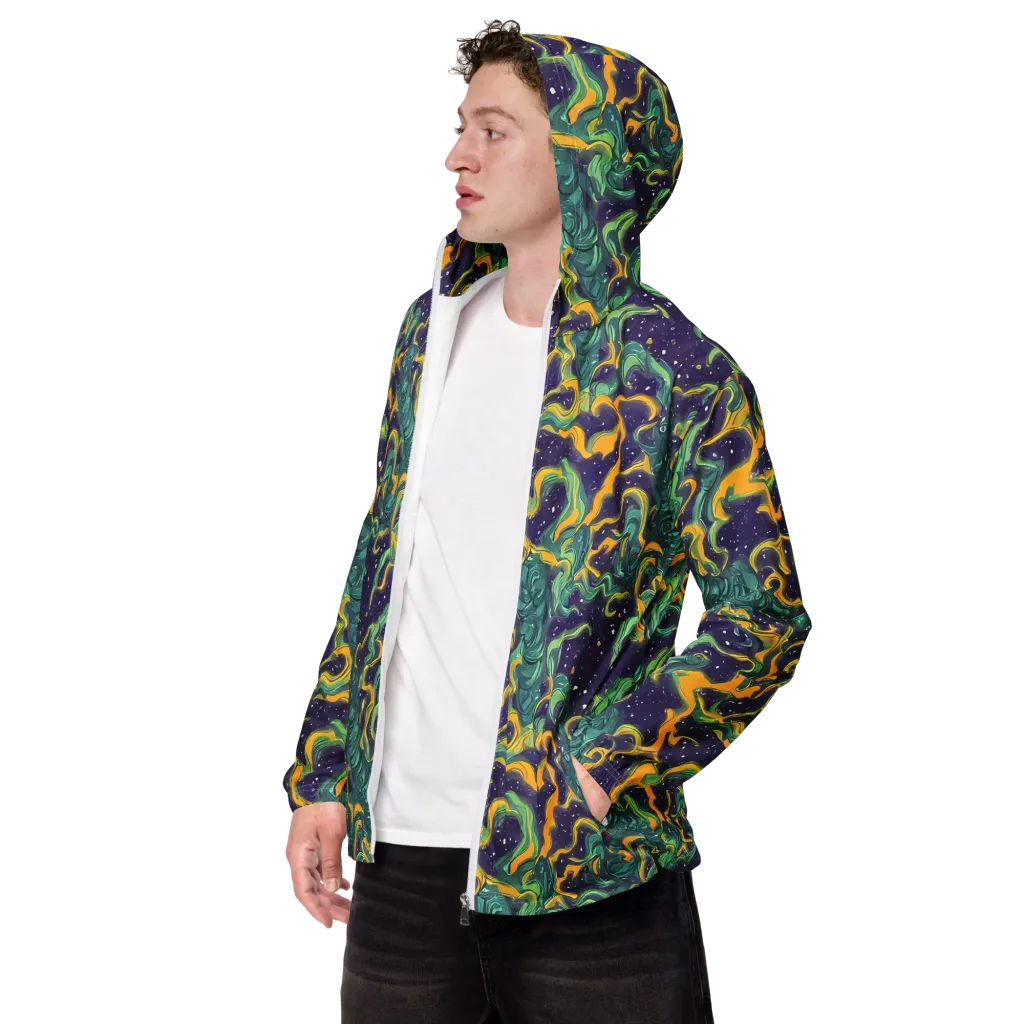 Viridian Eclipse on Men's Windbreaker — Left Front