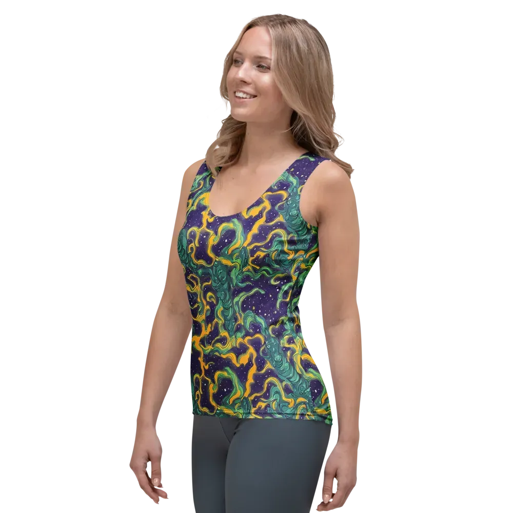Viridian Eclipse on Women's Tank Top — Left Front