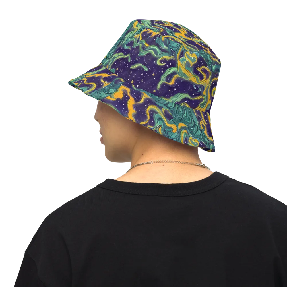Viridian Eclipse on Reversible Bucket Hat — Back Inside
