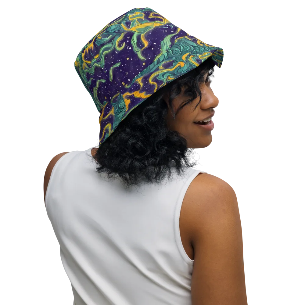 Viridian Eclipse on Reversible Bucket Hat — Right Outside