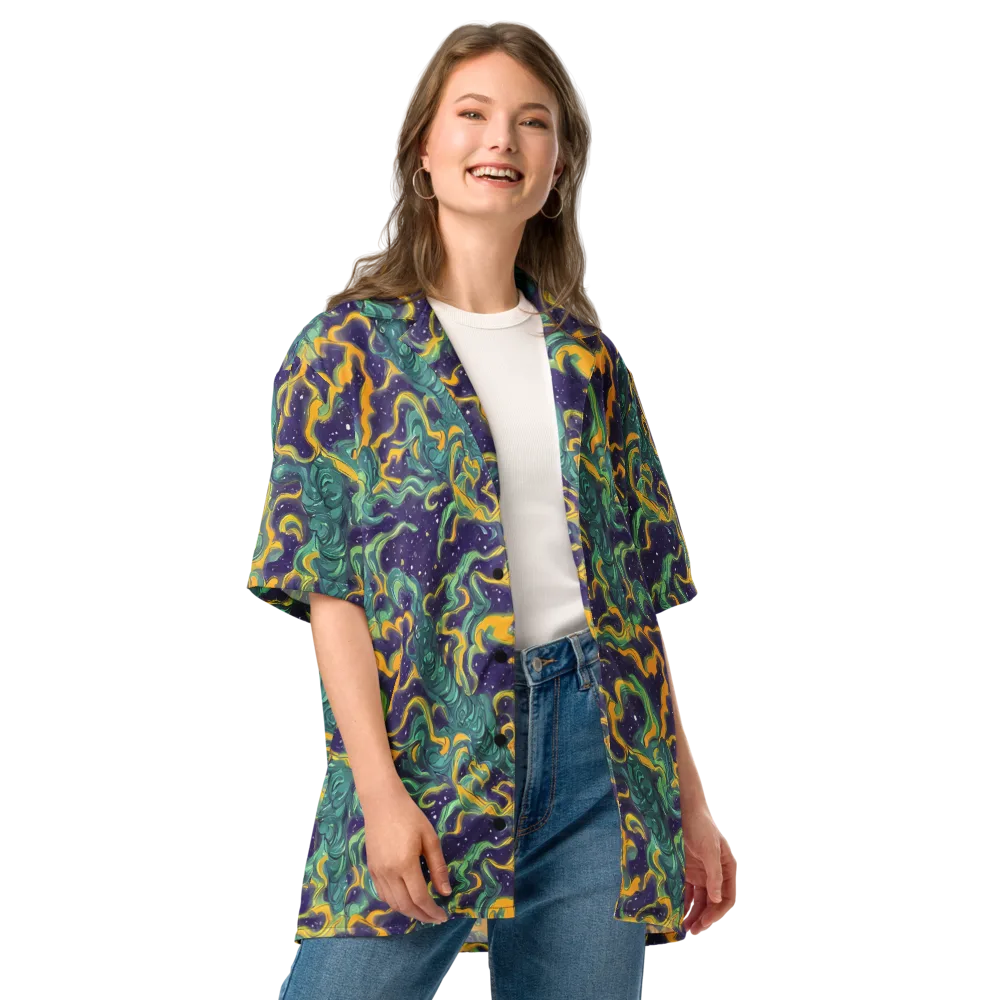 Viridian Eclipse on Button Shirt — Front