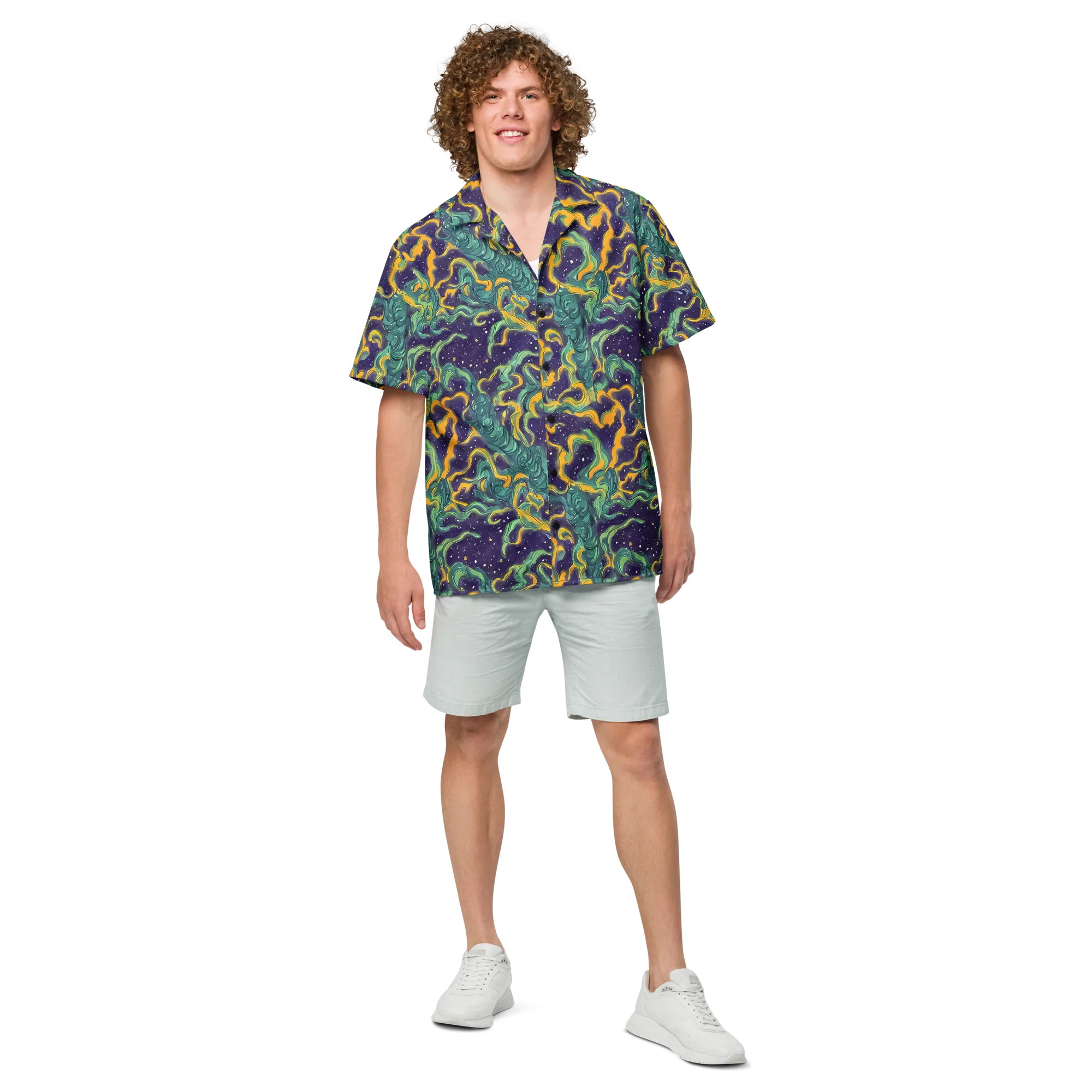 Viridian Eclipse on Button Shirt — Front