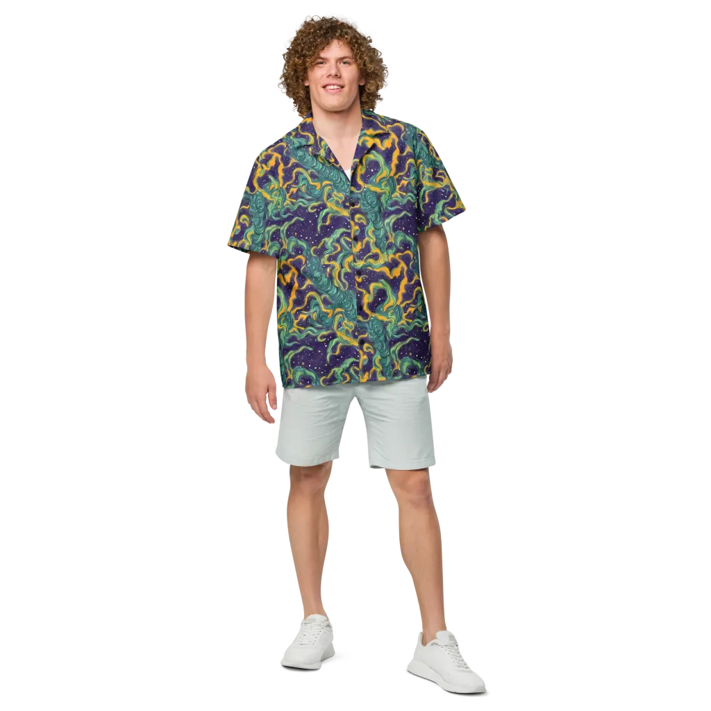 Viridian Eclipse on Button Shirt — Front