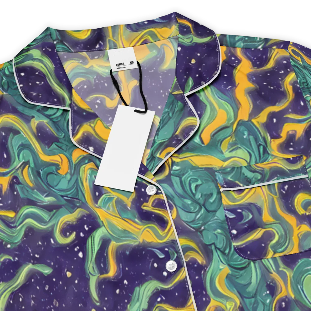 Viridian Eclipse on Women's Short Sleeve Pajama Top — Product details