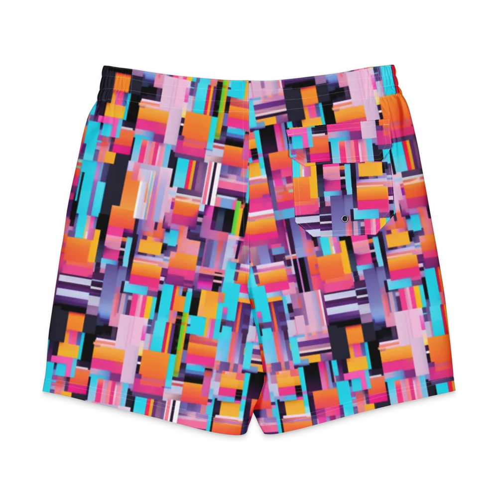 Chromatic Circuit on Men's Board Shorts — Back
