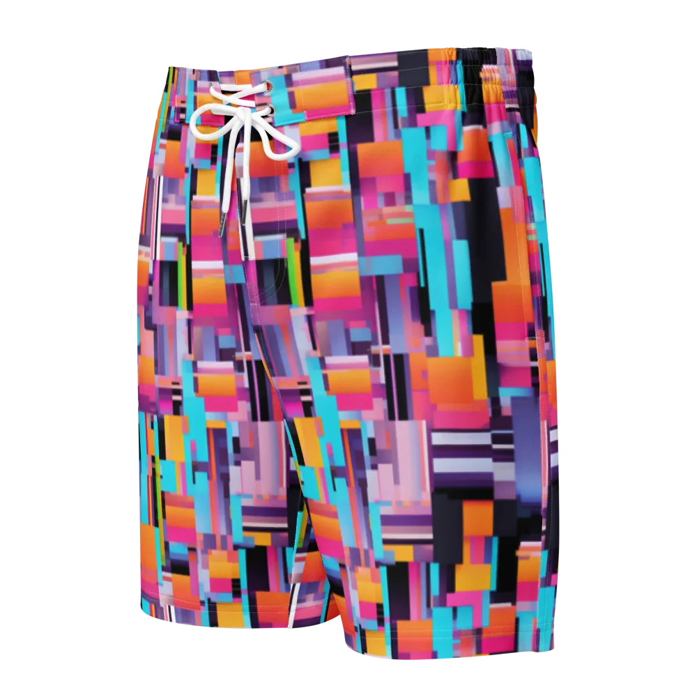 Chromatic Circuit on Men's Board Shorts — Front