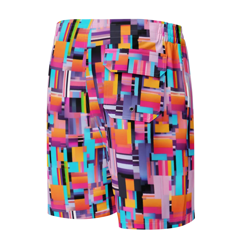 Chromatic Circuit on Men's Board Shorts — Back