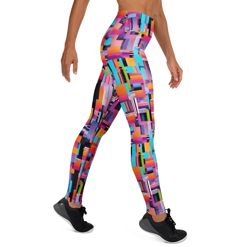 Chromatic Circuit on Yoga Leggings — Right