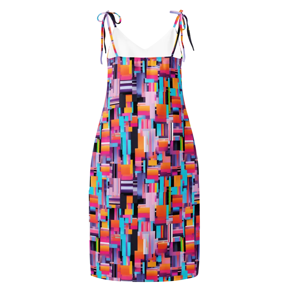 Chromatic Circuit on Slip Dress — Back