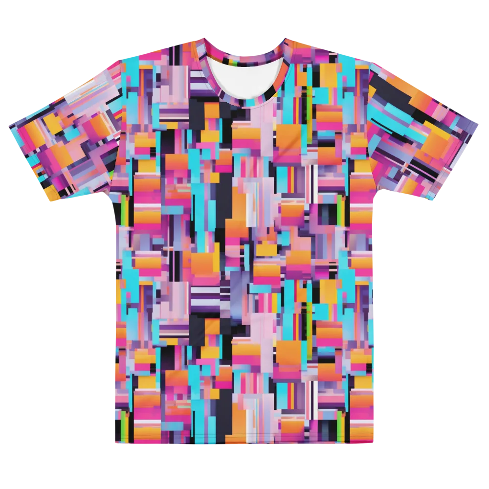 Chromatic Circuit on Men's Cotton Crew Neck T-Shirt — Front